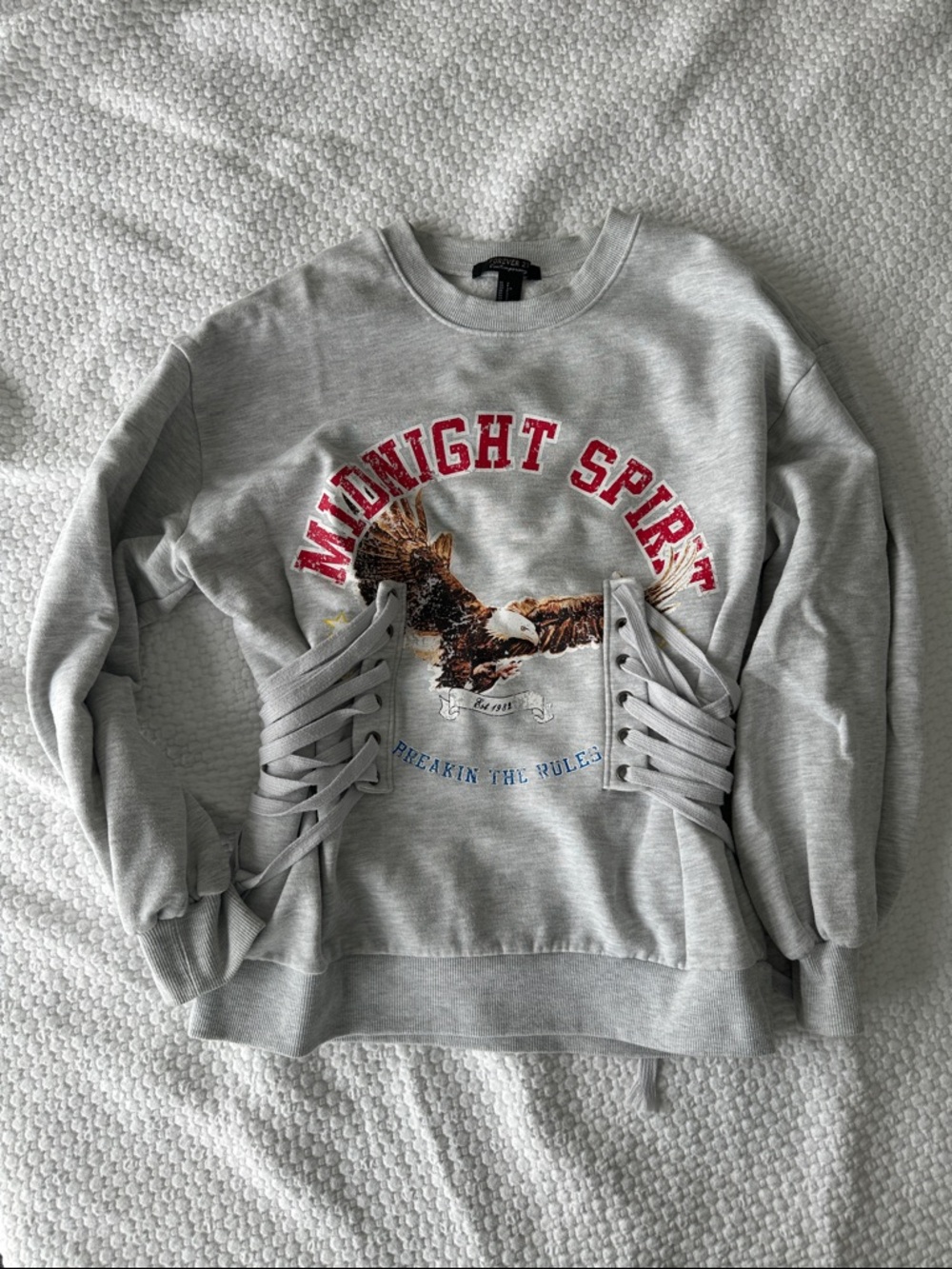 Forever 21 Corset Graphic Sweatshirt